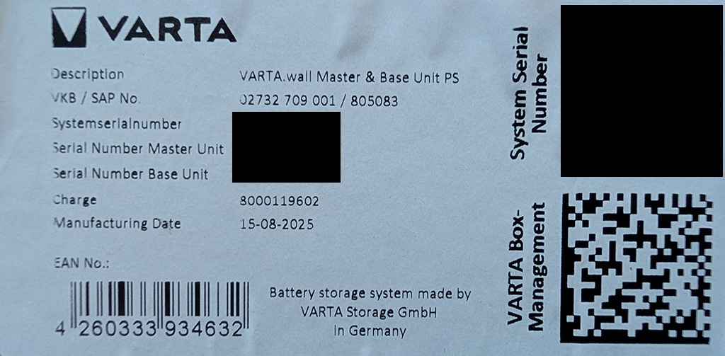 VARTA.wall Master & Base Unit PS Steuerung und Sockel für BM1 Speicher (02732709001) VARTA.wall Master & Base Unit PS Steuerung und Sockel für BM1 Speicher (02732709001)